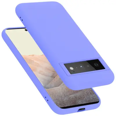 Ohišje je združljivo z Google PIXEL 6 PRO in tekoča svetlo vijolična - Zaščitni ovitek iz prožnega silikona TPU