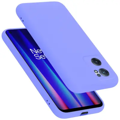 Ohišje je združljivo z OnePlus Nord CE 2 5G in tekoča svetlo vijolična - Zaščitni ovitek iz prožnega silikona TPU