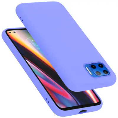 Ohišje je združljivo z Motorola MOTO G 5G PLUS in tekoča svetlo vijolična - Zaščitni ovitek iz prožnega silikona TPU