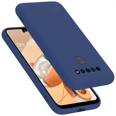 Ohišje je združljivo z LG K41S in tekoča modra - Zaščitni ovitek iz prožnega silikona TPU