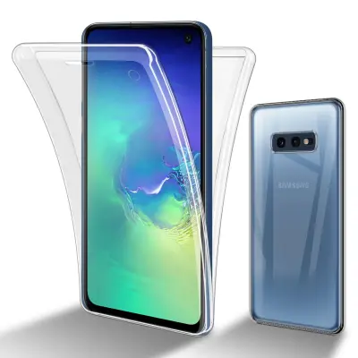 CADORABO Samsung Galaxy S10e in transparentno - 360° zaščita celotnega telesa - Zaščita spredaj in zadaj, vsestranska zaščita s ščitnikom zaslona