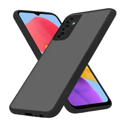 CADORABO Samsung Galaxy M13 4G in matirana črna barva - Hibridni zaščitni ovitek s TPU silikonom v notranjosti in matirano plastično zadnjo stranjo