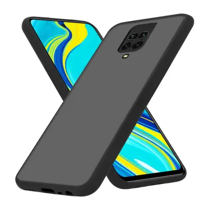 CADORABO Xiaomi RedMi NOTE 9 PRO/NOTE 9S in matirana črna barva - Hibridni zaščitni ovitek s TPU silikonom v notranjosti in matirano plastično zadnjo