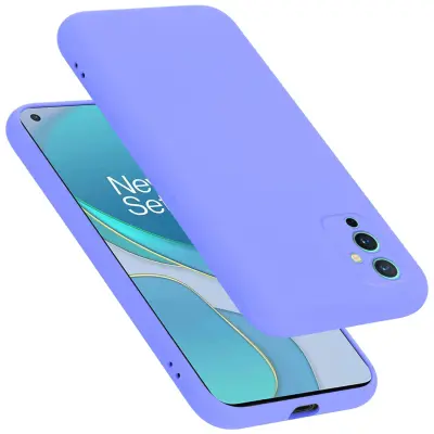 Ohišje je združljivo z OnePlus 9 in tekoča svetlo vijolična - Zaščitni ovitek iz prožnega silikona TPU