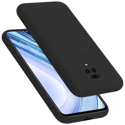 Ohišje je združljivo z Xiaomi RedMi NOTE 9 PRO / NOTE 9S in tekoča črna barva - Zaščitni ovitek iz prožnega silikona TPU