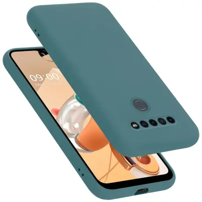 Ohišje je združljivo z LG K41S in tekoča zelena - Zaščitni ovitek iz prožnega silikona TPU