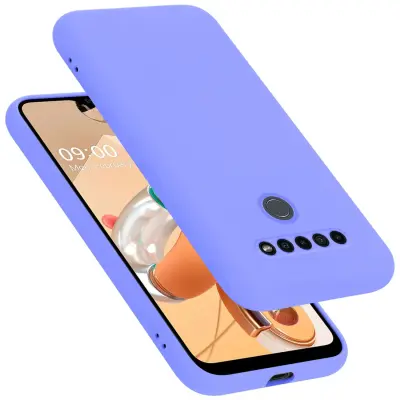 Ohišje je združljivo z LG K41S in tekoča svetlo vijolična - Zaščitni ovitek iz prožnega silikona TPU
