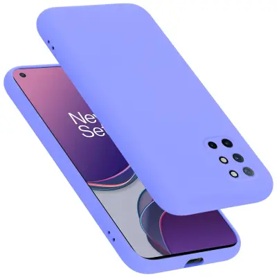 Ohišje je združljivo z OnePlus 8T in tekoča svetlo vijolična - Zaščitni ovitek iz prožnega silikona TPU