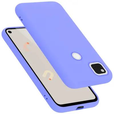 Ohišje je združljivo z Google PIXEL 4A 5G in tekoča svetlo vijolična - Zaščitni ovitek iz prožnega silikona TPU