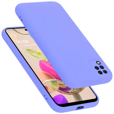 Ohišje je združljivo z LG K42 in tekoča svetlo vijolična - Zaščitni ovitek iz prožnega silikona TPU