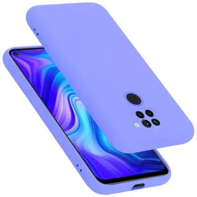 Ohišje je združljivo z Xiaomi RedMi NOTE 9 in tekoča svetlo vijolična - Zaščitni ovitek iz prožnega silikona TPU