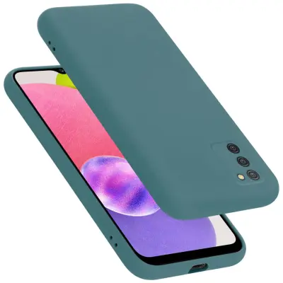 Ohišje je združljivo z Samsung Galaxy A03s in tekoča zelena - Zaščitni ovitek iz prožnega silikona TPU