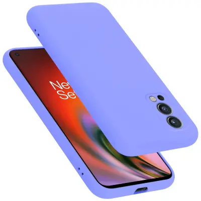 Ohišje je združljivo z OnePlus Nord 2 5G in tekoča svetlo vijolična - Zaščitni ovitek iz prožnega silikona TPU