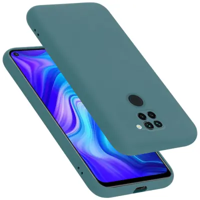 Ohišje je združljivo z Xiaomi RedMi NOTE 9 in tekoča zelena - Zaščitni ovitek iz prožnega silikona TPU