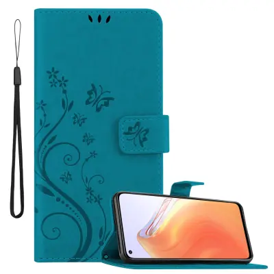 CADORABO Xiaomi Mi 10T/Mi 10T PRO rožnato zlata - ovitek v cvetličnem dizajnu z magnetnim zapiranjem, stoječo funkcijo in režami za kartice