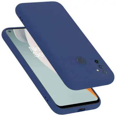 Ohišje je združljivo z OnePlus Nord N100 in tekoča modra - Zaščitni ovitek iz prožnega silikona TPU
