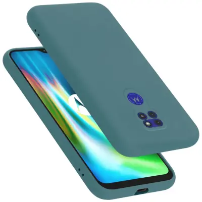 Ohišje je združljivo z Motorola MOTO G9 PLAY in tekoča zelena - Zaščitni ovitek iz prožnega silikona TPU