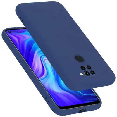 Ohišje je združljivo z Xiaomi RedMi NOTE 9 in tekoča modra - Zaščitni ovitek iz prožnega silikona TPU