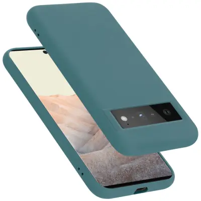 Ohišje je združljivo z Google PIXEL 6 PRO in tekoča zelena - Zaščitni ovitek iz prožnega silikona TPU
