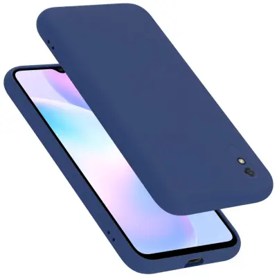 Ohišje je združljivo z Xiaomi RedMi 9A / RedMi 9AT in tekoča modra - Zaščitni ovitek iz prožnega silikona TPU