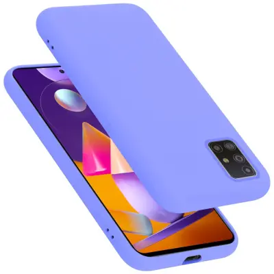 Ohišje je združljivo z Samsung Galaxy M31s in tekoča svetlo vijolična - Zaščitni ovitek iz prožnega silikona TPU