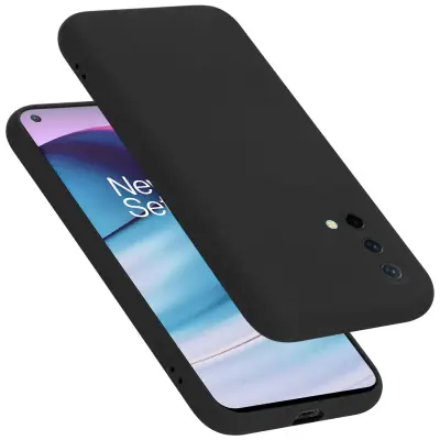Ohišje je združljivo z OnePlus Nord CE 5G in tekoča črna barva - Zaščitni ovitek iz prožnega silikona TPU