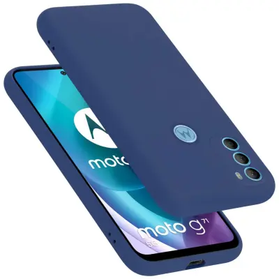 Ohišje je združljivo z Motorola MOTO G71 5G in tekoča modra - Zaščitni ovitek iz prožnega silikona TPU