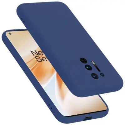 Ohišje je združljivo z OnePlus 8 PRO in tekoča modra - Zaščitni ovitek iz prožnega silikona TPU