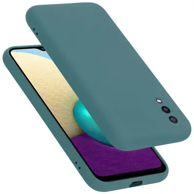 Ohišje je združljivo z Samsung Galaxy A02 / M02 in tekoča zelena - Zaščitni ovitek iz prožnega silikona TPU