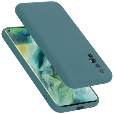 Ohišje je združljivo z Oppo FIND X2 NEO in tekoča zelena - Zaščitni ovitek iz prožnega silikona TPU