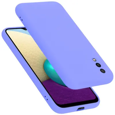 Ohišje je združljivo z Samsung Galaxy A02 / M02 in tekoča svetlo vijolična - Zaščitni ovitek iz prožnega silikona TPU