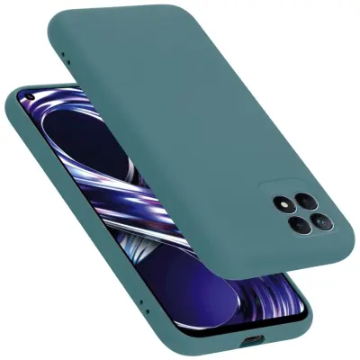Ohišje je združljivo z Realme 8i / Narzo 50 4G in tekoča zelena - Zaščitni ovitek iz prožnega silikona TPU