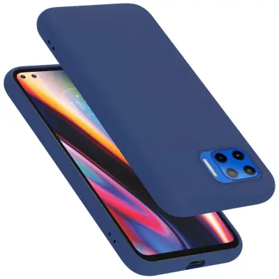 Ohišje je združljivo z Motorola MOTO G 5G PLUS in tekoča modra - Zaščitni ovitek iz prožnega silikona TPU