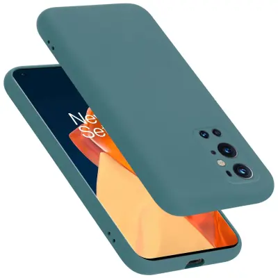 Ohišje je združljivo z OnePlus 9 PRO in tekoča zelena - Zaščitni ovitek iz prožnega silikona TPU