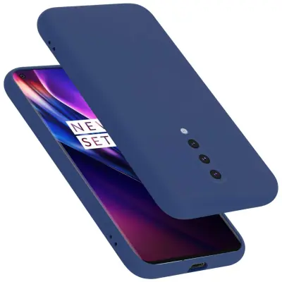 Ohišje je združljivo z OnePlus 8 in tekoča modra - Zaščitni ovitek iz prožnega silikona TPU
