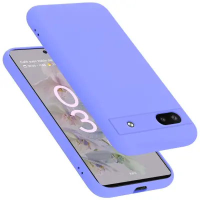 Ohišje je združljivo z Google PIXEL 6A in tekoča svetlo vijolična - Zaščitni ovitek iz prožnega silikona TPU