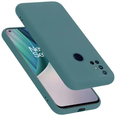 Ohišje je združljivo z OnePlus Nord N10 5G in tekoča zelena - Zaščitni ovitek iz prožnega silikona TPU