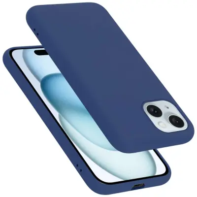Ohišje je združljivo z Apple iPhone 15 PLUS in tekoča modra - Zaščitni ovitek iz prožnega silikona TPU