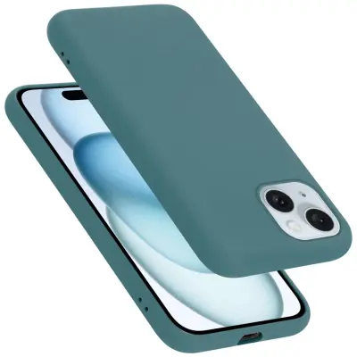 Ohišje je združljivo z Apple iPhone 15 PLUS in tekoča zelena - Zaščitni ovitek iz prožnega silikona TPU