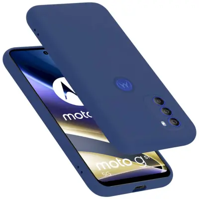Ohišje je združljivo z Motorola MOTO G51 5G in tekoča modra - Zaščitni ovitek iz prožnega silikona TPU