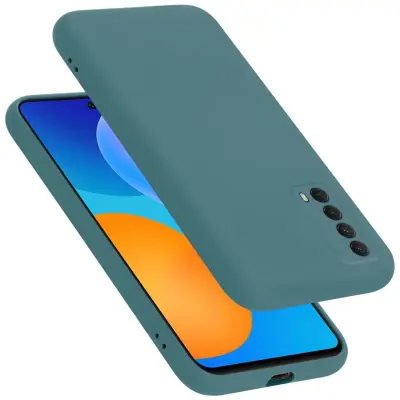 Ohišje je združljivo z Huawei P SMART 2021 in tekoča zelena - Zaščitni ovitek iz prožnega silikona TPU