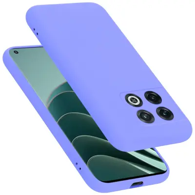 Ohišje je združljivo z OnePlus 10 PRO 5G in tekoča svetlo vijolična - Zaščitni ovitek iz prožnega silikona TPU