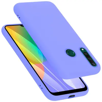 Ohišje je združljivo z Huawei Y6P in tekoča svetlo vijolična - Zaščitni ovitek iz prožnega silikona TPU