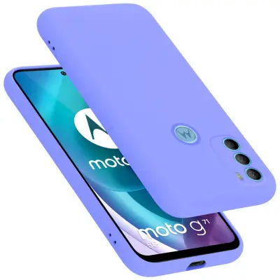 Ohišje je združljivo z Motorola MOTO G71 5G in tekoča svetlo vijolična - Zaščitni ovitek iz prožnega silikona TPU