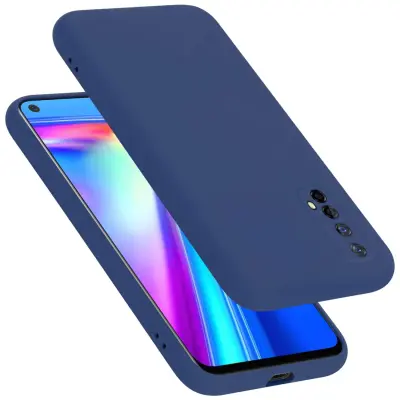 Ohišje je združljivo z Realme 7 4G in tekoča modra - Zaščitni ovitek iz prožnega silikona TPU