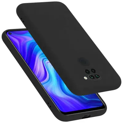 Ohišje je združljivo z Xiaomi RedMi NOTE 9 in tekoča črna barva - Zaščitni ovitek iz prožnega silikona TPU