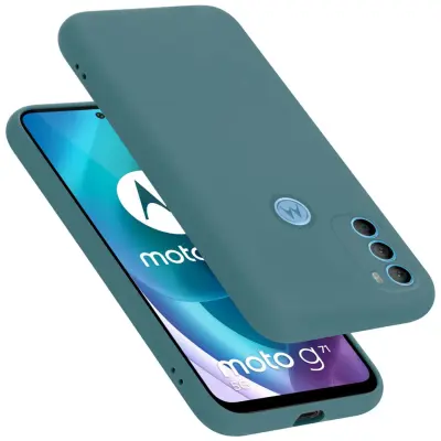 Ohišje je združljivo z Motorola MOTO G71 5G in tekoča zelena - Zaščitni ovitek iz prožnega silikona TPU
