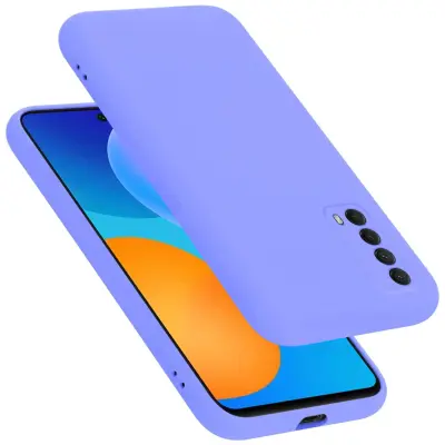 Ohišje je združljivo z Huawei P SMART 2021 in tekoča svetlo vijolična - Zaščitni ovitek iz prožnega silikona TPU
