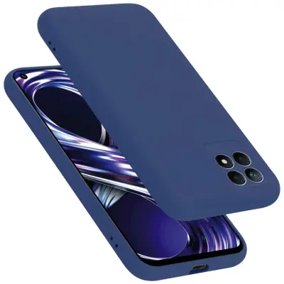Ohišje je združljivo z Realme 8i / Narzo 50 4G in tekoča modra - Zaščitni ovitek iz prožnega silikona TPU