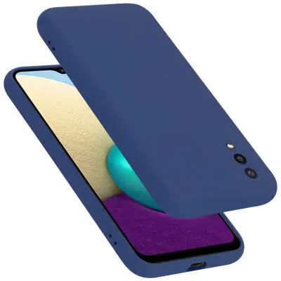 Ohišje je združljivo z Samsung Galaxy A02 / M02 in tekoča modra - Zaščitni ovitek iz prožnega silikona TPU